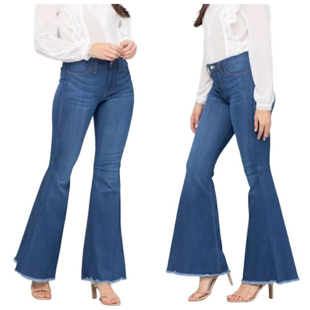 Judy Blue High Waist Super Flare Denim Jean Size 11/30